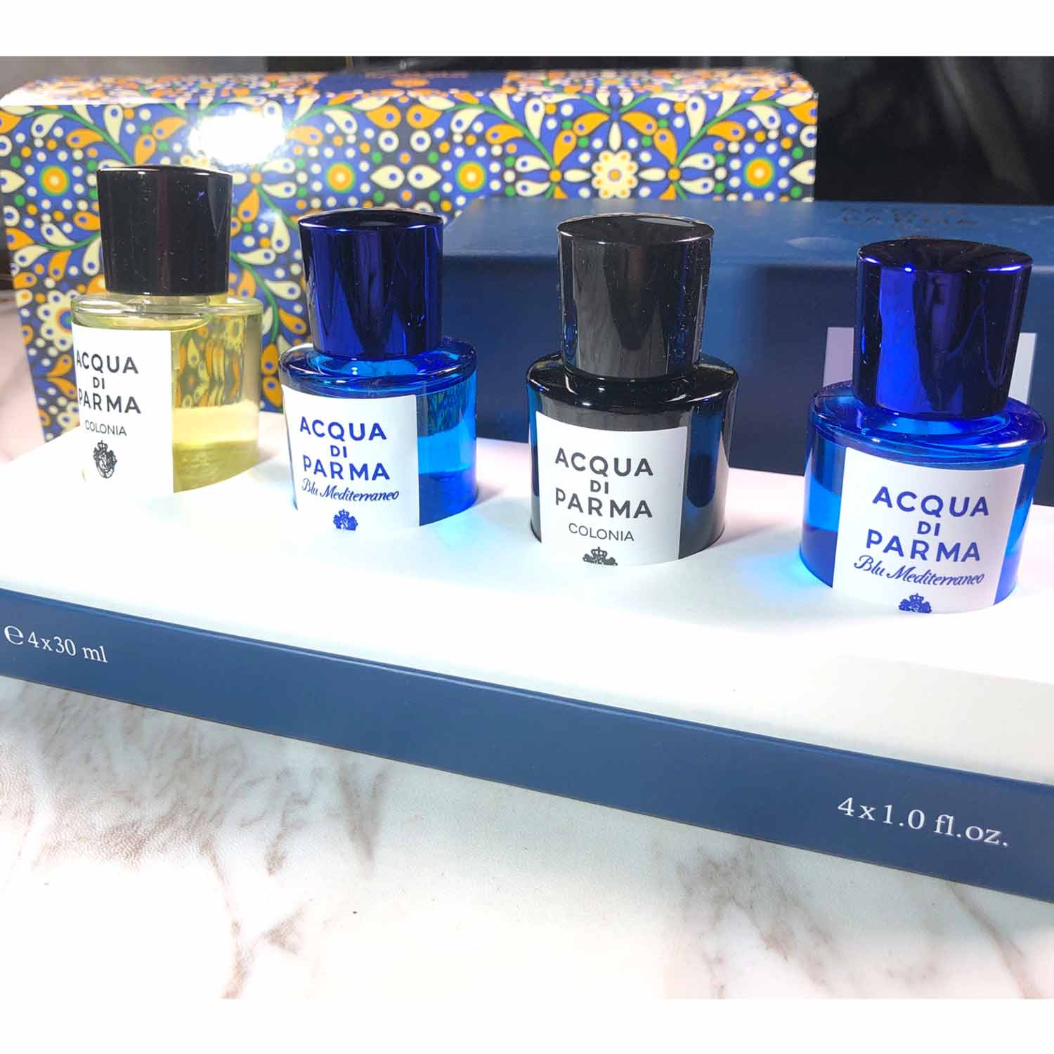 Acqua Di Parma Blu Mediterraneo Colonia Collection EDP Mini 4 In 1 